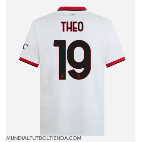 Camiseta AC Milan Theo Hernandez #19 Segunda Equipación Replica 2024-25 mangas cortas